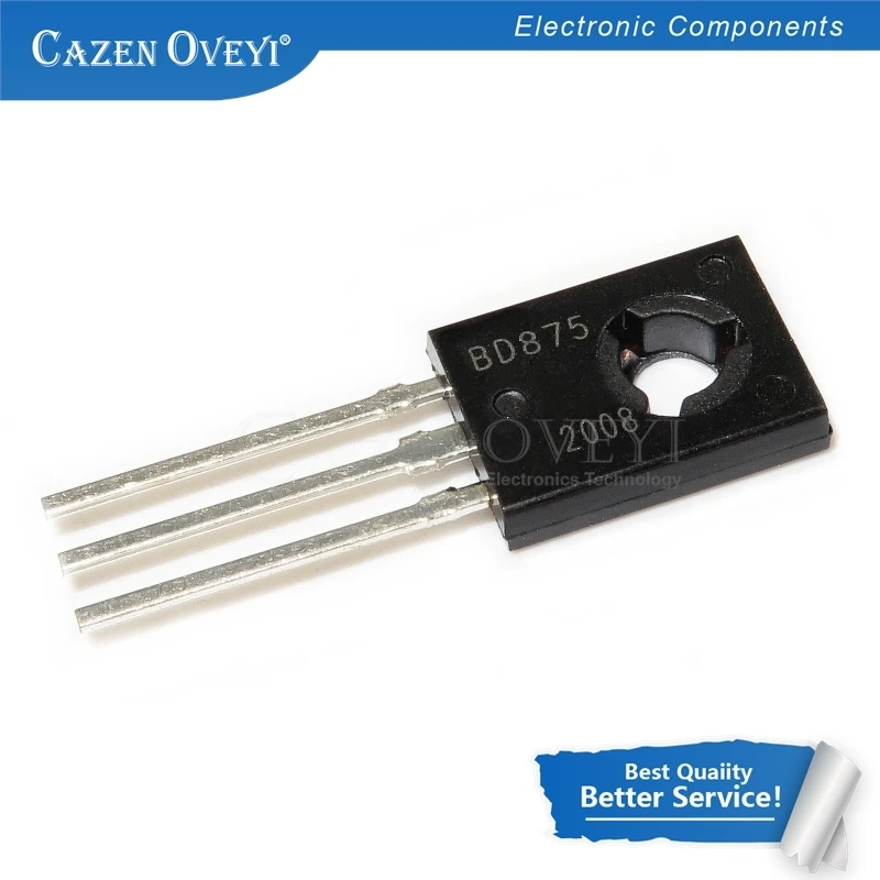 

Chipset 10pcs/lot BD875 TO-126 BD 875 TO126 NPN planar transistor Darlington new original In Stock