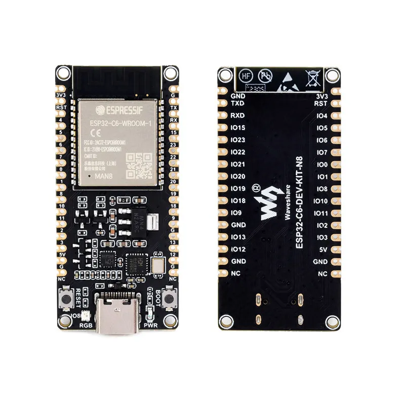 ESP32-C6 Microcontroller Development Board, ESP32-C6 WiFi Bluetooth Single-Core RISC-V Mainboard