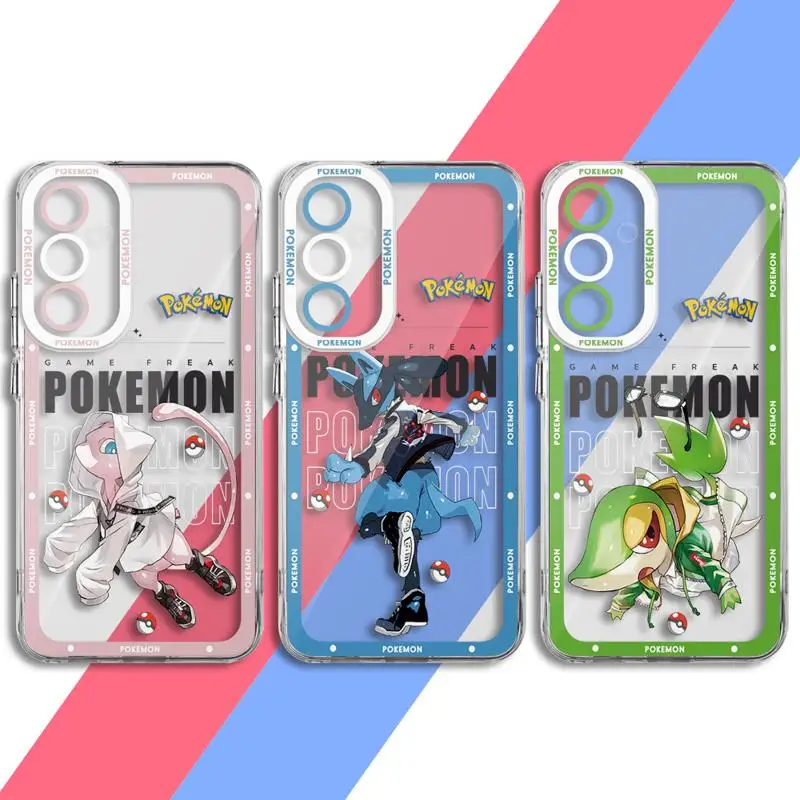 Transparent Soft Case for Samsung Galaxy A35 A55A53 A54 A73 A34 A33 A25 A24 A13 A14 A15 5G Anime Pokemons Cover