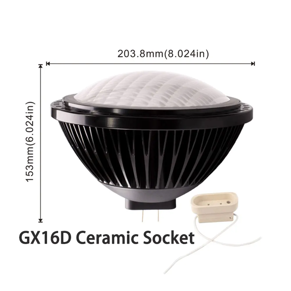 BAOMING Super Bright Par 64 Led Bulb 80 w Dimmable 15/25/38/60120 Degree 8000 Lumen 1000 Watt Par 64 Replacement