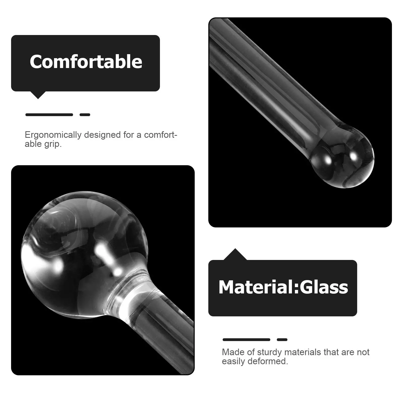 Professional Glass Pestle for Pigment Grinding Watercolor Oil Painting Artist Paint Mixing Tool Smooth Texture Ergonomic Grip view 2