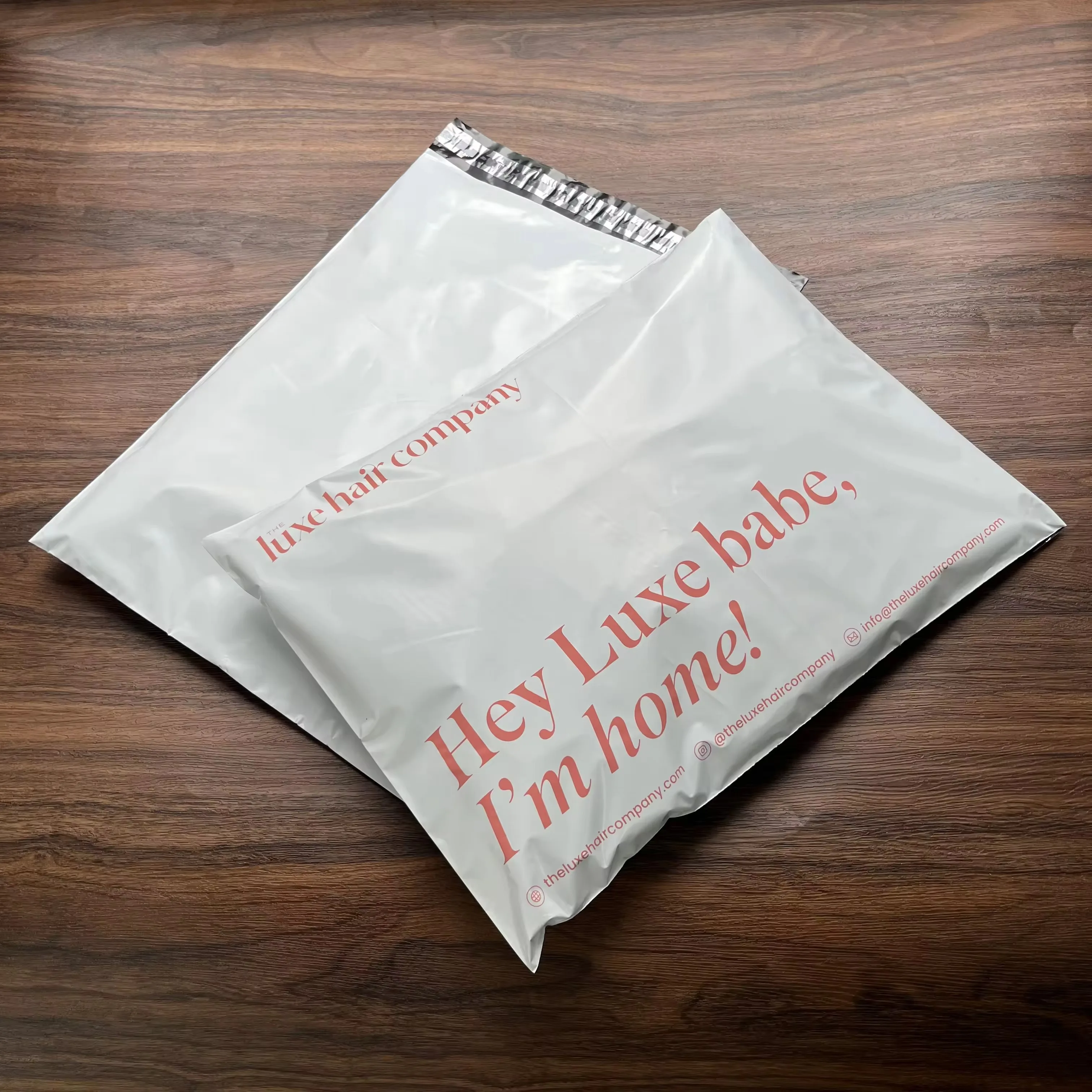 

Eco friendly custom luxury matte white packaging bag plastic mailing envelope poly shipping mailer bags