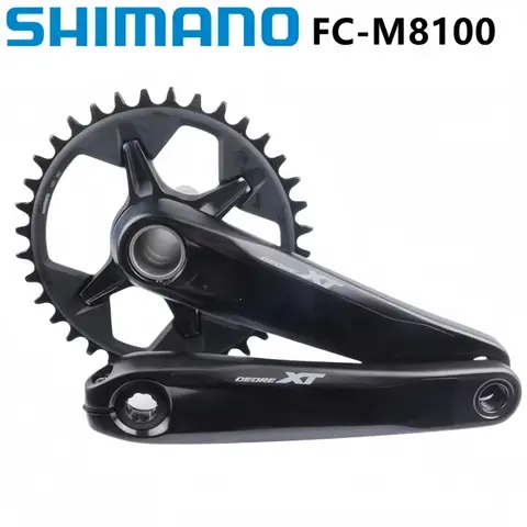 SHIMANO XT M8100 M8120 12s vtt pédalier VTT 170mm 175mm 32T 34T 36T plateau MT801 support inférieur Original Shimano
