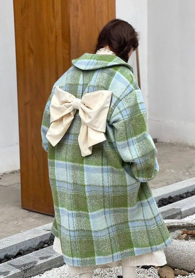 

Wool Blend Coats Womens Woolen Coat Orange Winter Brocade Buttoned Stand-Up Collar Classical Mature British Style Office Lady OL