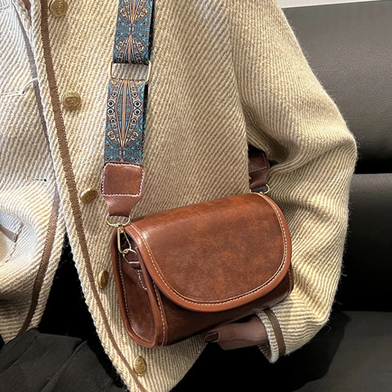 Vintage Flap Shoulder Bags for Women Luxury Style Crossbody Designer Messenger Bag Purse Female Rero Ladies Handbag Clutch