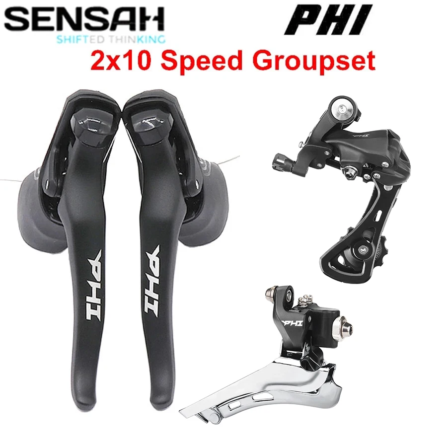 SENSAH PHI Road Bike 2x10 Speed Shifters 20S Derailleur Groupset Lever Brake Bicycle Shifter L/R Fore Rear For 4600 5600 6600