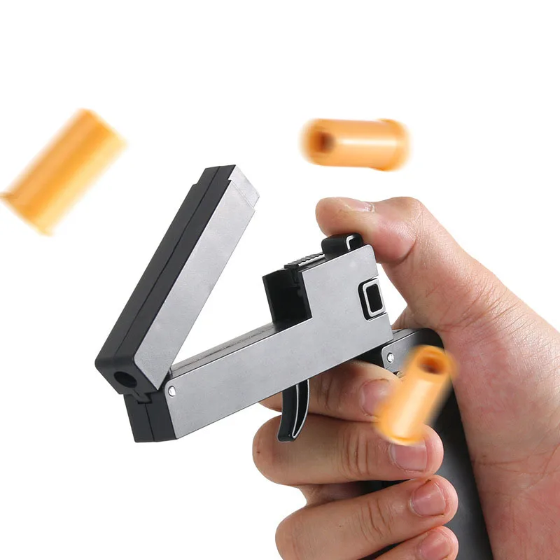 NEW Funny Plastic life car Throwing Shell Playing Card Gun with Soft Bullet Creative Gun Toy