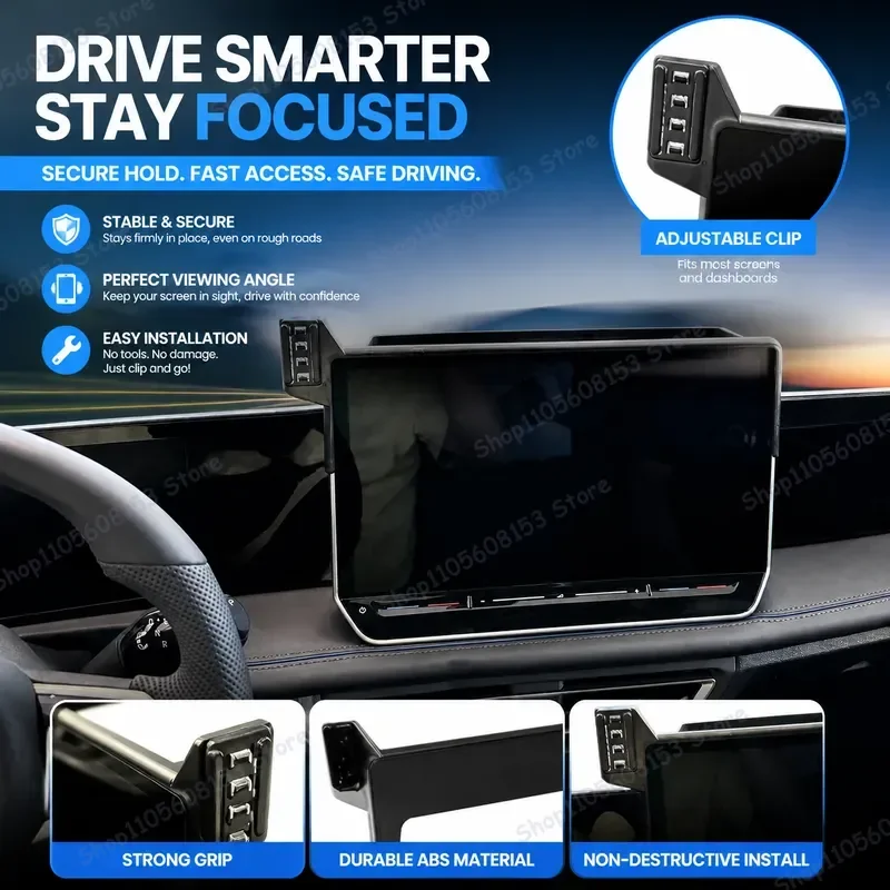 For VW Tiguan Tayron 2025 2026 Car Phone Mount for 15 Inch 12.9 Inch Smartphones GPS Navigation Holder Adjustable Dashboard