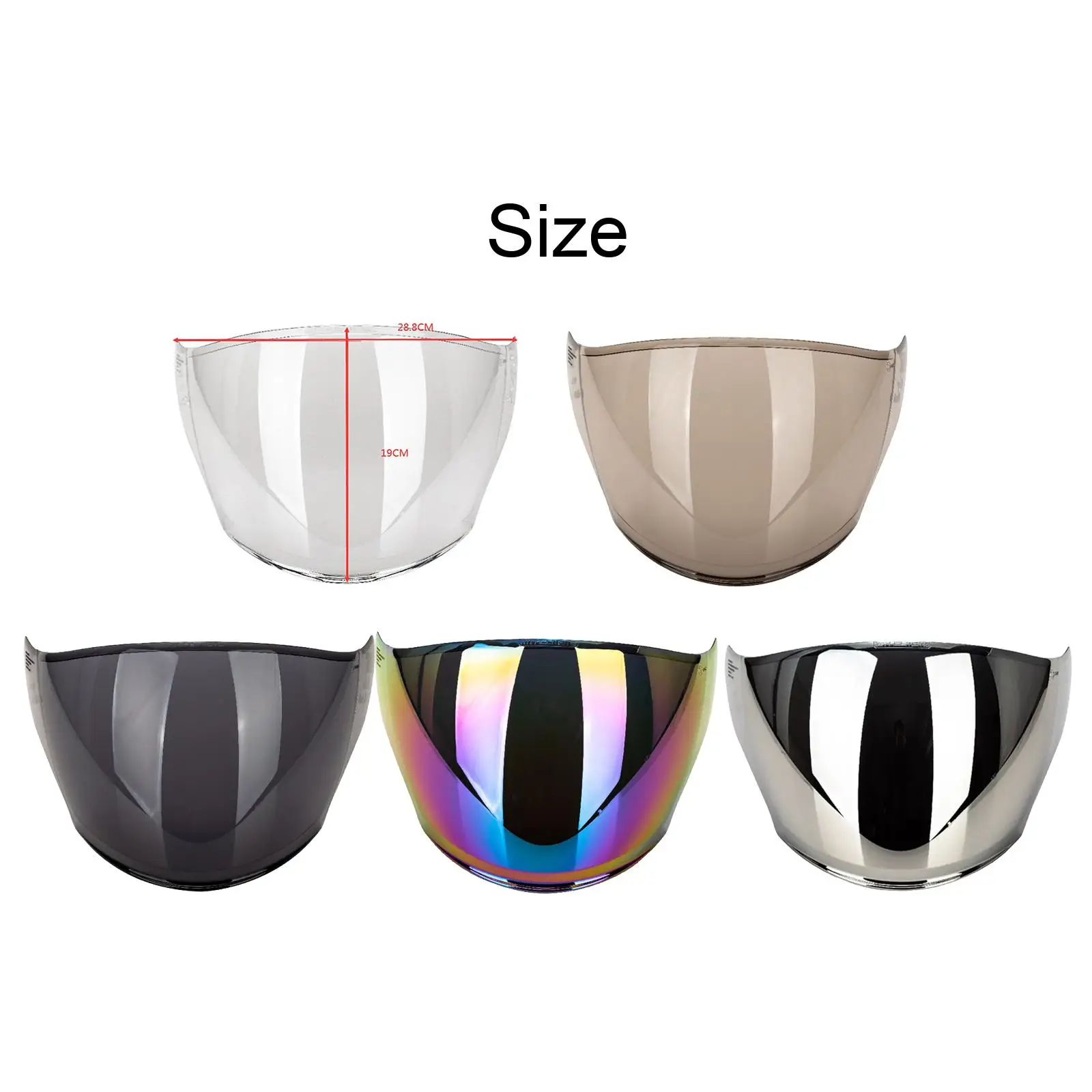 ชิลด์บังแดดหมวกกันน็อคมอเตอร์ไซค์น้ำหนักเบาขนาดกะทัดรัดสำหรับ MT OF-504 MT-OF-504