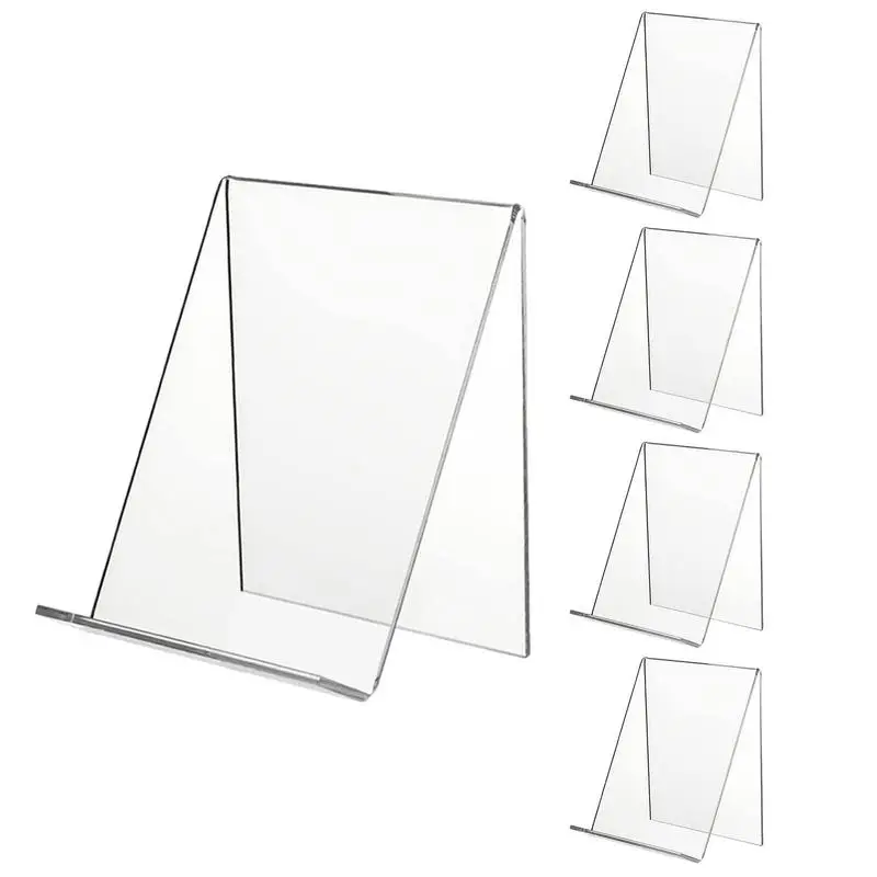 

Book Display Stand Holder Acrylic Transparent Bookends Frame Document Holder Book Stand Picture Display Tablet Holder