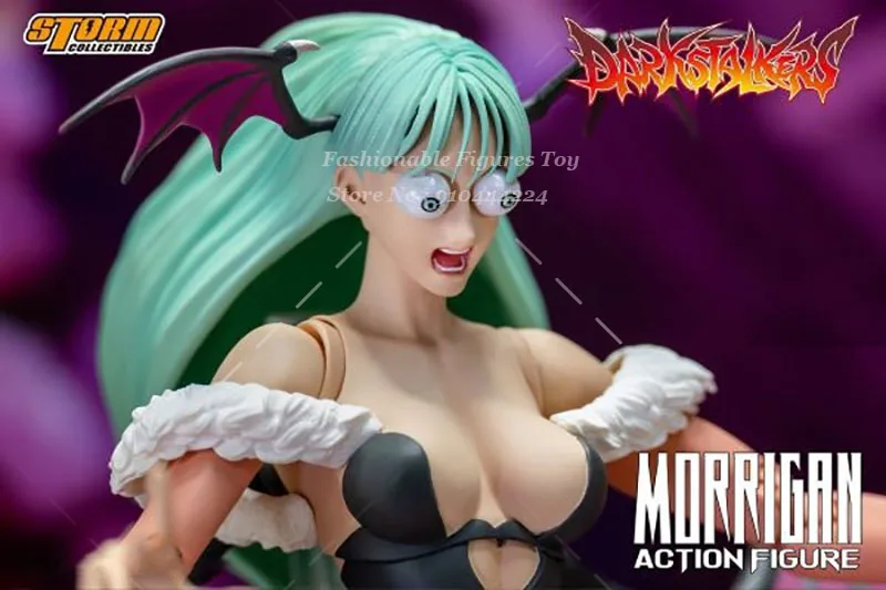 Storm Toys CPDS02 1/12 wanita Soldier Morrigan Anime gadis tempur lucu dengan 3 kepala pahatan 6 inci koleksi Badan Action Figure