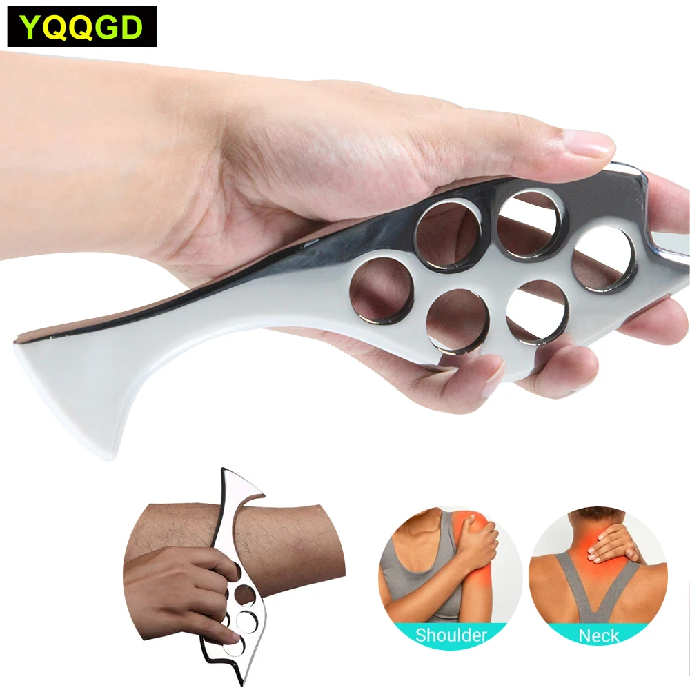 Stainless Steel Gua Sha Scraping Massage Tool - IASTM Tools Great Soft Tissue Mobilization Tool,Therapy Used Back,Legs,Arms,Neck