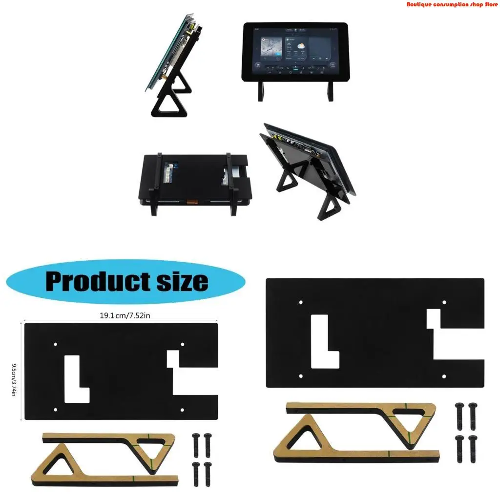 L9NA ESP32 7inch Touch Screens Display LCD Module Touch Acrylic Case Capacitive Display Development Board Housing Bracket