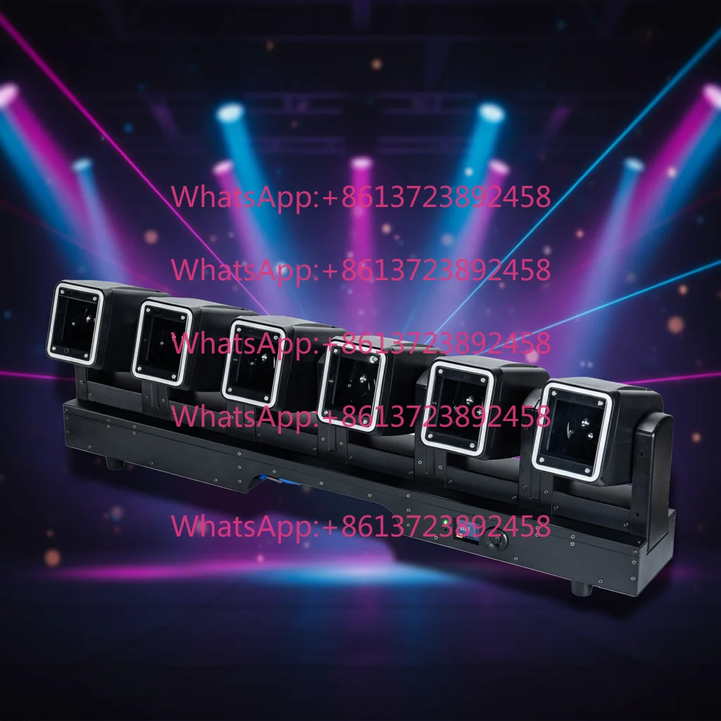 6x60w Shaking Head Pixel Beam Light 4in1 Led Dyeing Matrix Light