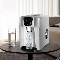 HZB-12D 12kgs/24H Portable Automatic ice Maker, Household bullet round ice make machine for family, small bar,coffee shop 220V