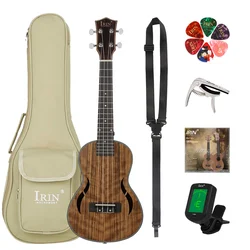 IRIN 23 Inch Ukulele 4 Strings Hawaiian Guitar Walnut Body Guitarra Ukulele With Tuner Bag Strings Guitar Parts & Accessories