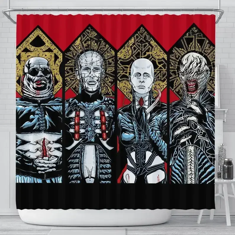 Hellraiser Shower Curtain Waterproof Bathroom Decorations