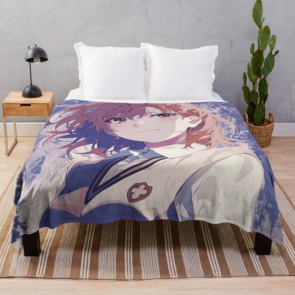 Misaka Mikoto 14 Throw Blanket Stuffeds Bed covers Blankets