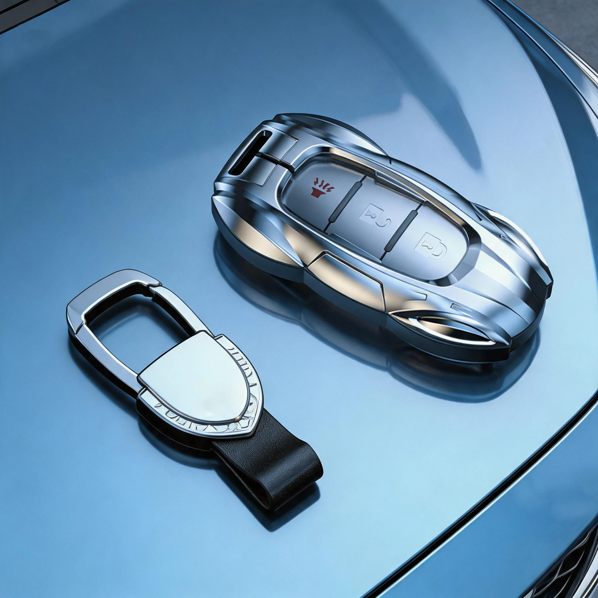 Capa Protetora de Chave de Carro em Liga de Zinco para Infiniti Q50 QX80 - Acessório Durável para Interior do Veículo