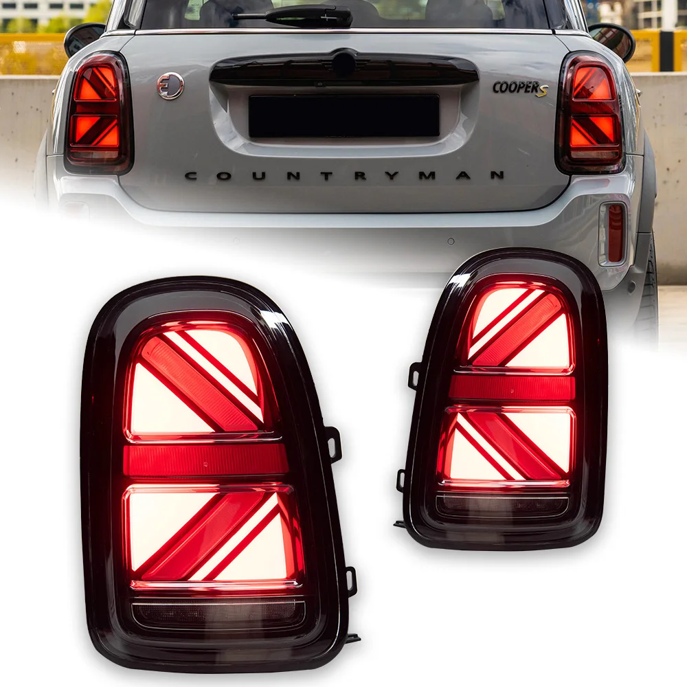 

AKD Car Model for MINI Cooper Countryman LED TailLight 2017-2020 F60 Dynamic Signal Tail Lamp DRL Brake Reverse auto Accessories