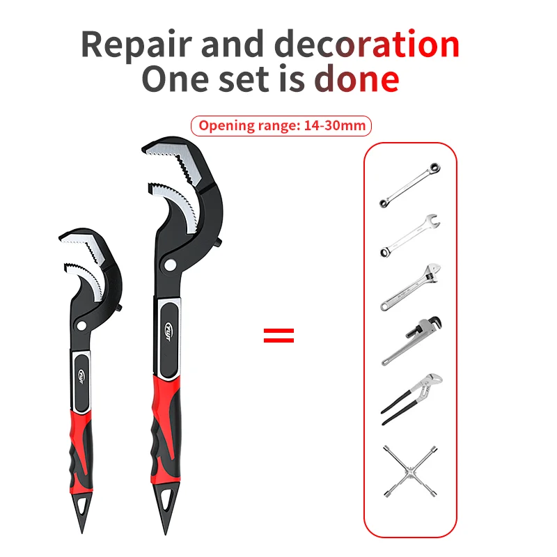 مجموعة مفاتيح ربط الأنابيب القابلة للتعديل، أدوات سباكة مقاس 10 بوصة و15 بوصة لصواميل 0.55 بوصة - 2.48 بوصة، أنابيب، استخدام مفتاح ربط الحوض #4