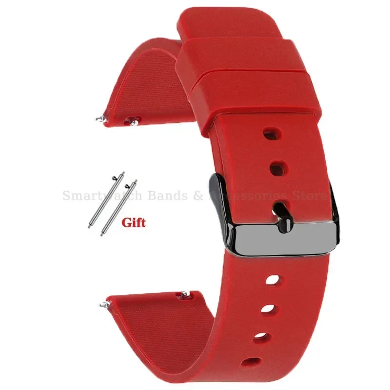 Silikon-Uhrenarmband 10 mm, 12 mm, 14 mm, 15 mm, 16 mm, 18 mm, 20 mm, 21 mm, 22 mm, 24 mm, Schnellverschluss-Uhrenarmband für Männer und Frauen, universelles Armband