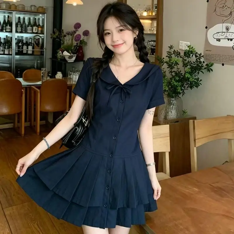College Style Youth Casual A-Line Short Skirt Girl Dress Autumn New Style Girl Pleated Skirt Comfortable and Versatile Fashion
