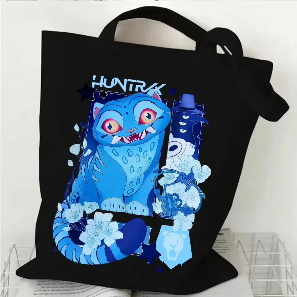 

KPop Demon Hunters Merch Tote New Logo Shoulder Bags Unisex Fashion Casual Canvas Bag