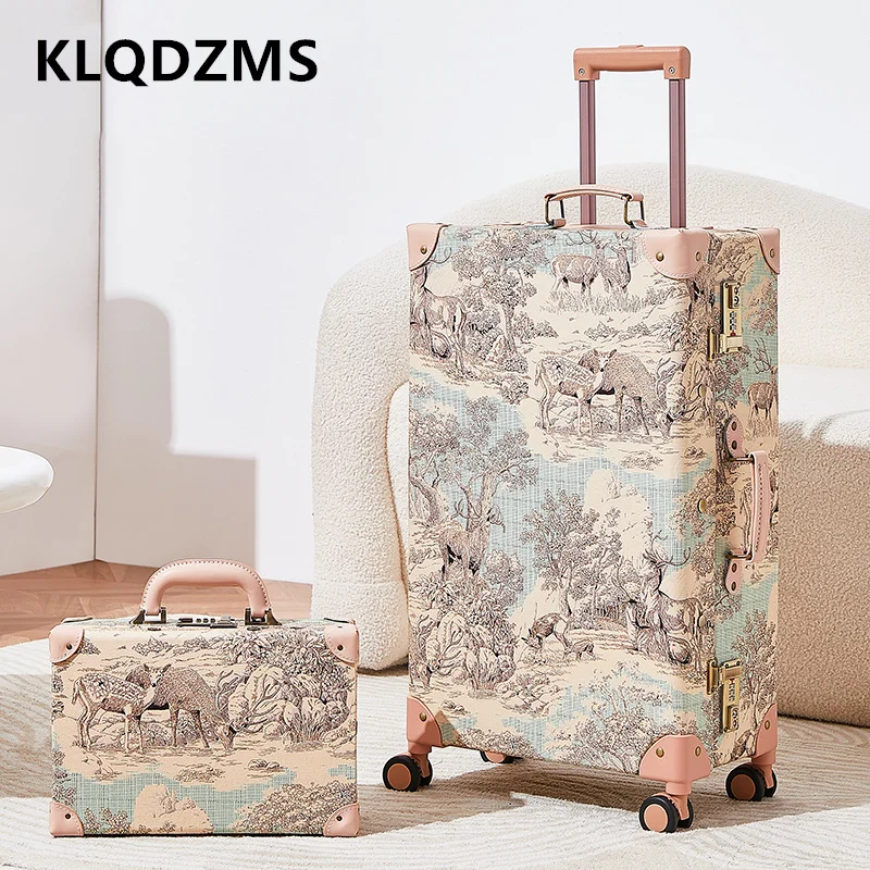 KLQDZMS студенческий чемодан 20 "24" 26 "28 дюймов