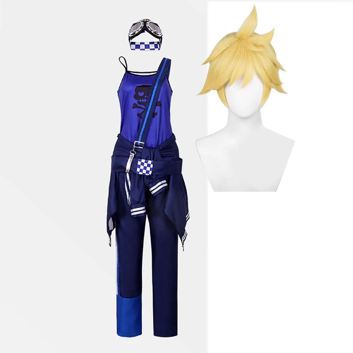 

Halloween Party Anime Rin Len Costume for Woman Man