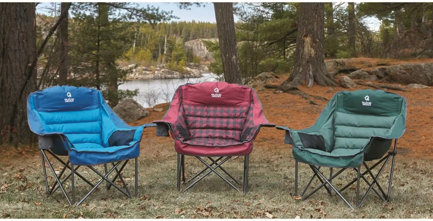 Oversized XL Comfort Padded Camping Chair, 400-lb. Capacity. image 2