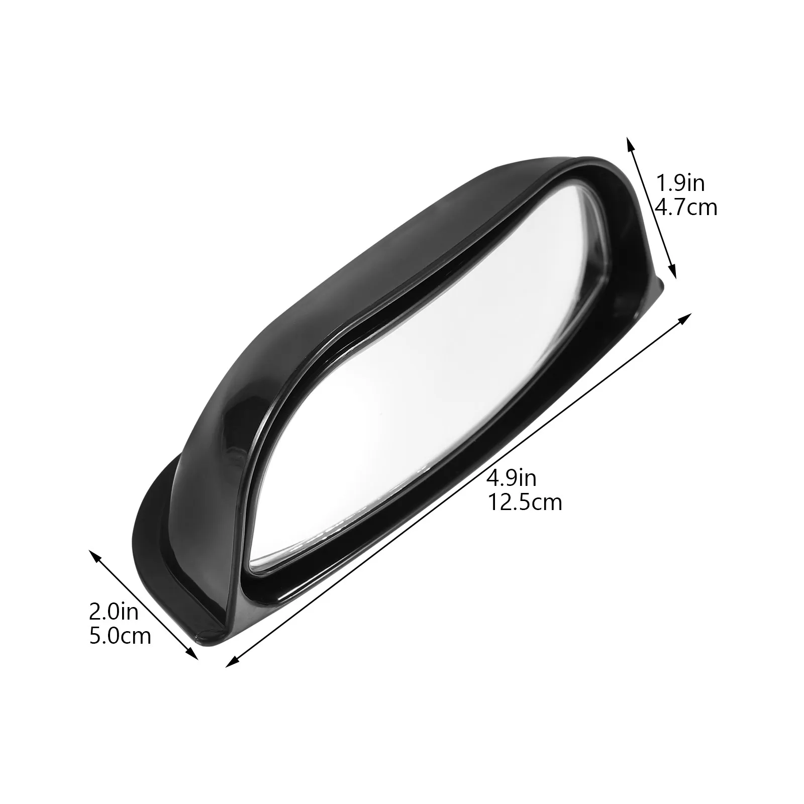 1Set -Pillar Side View Mirrors Black Adjustable Blind Spot Mirror Safety Wide-Angle Rear Seat Car Auxiliary