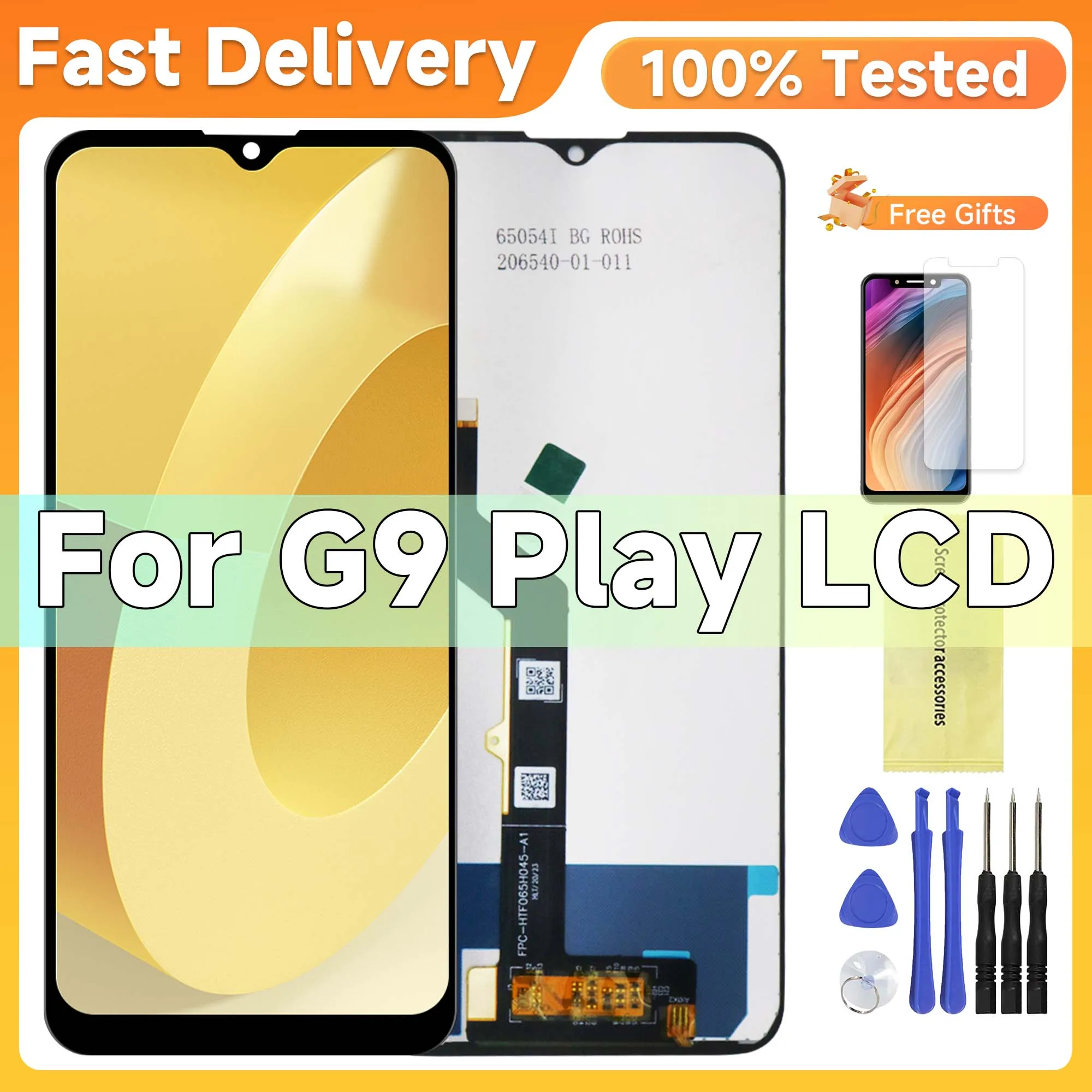 

LCD Screen for Motorola Moto G9 Play XT2083 XT2083-1 Lcd Display Touch Screen Digitizer with Frame Assembly for Moto G9 Play