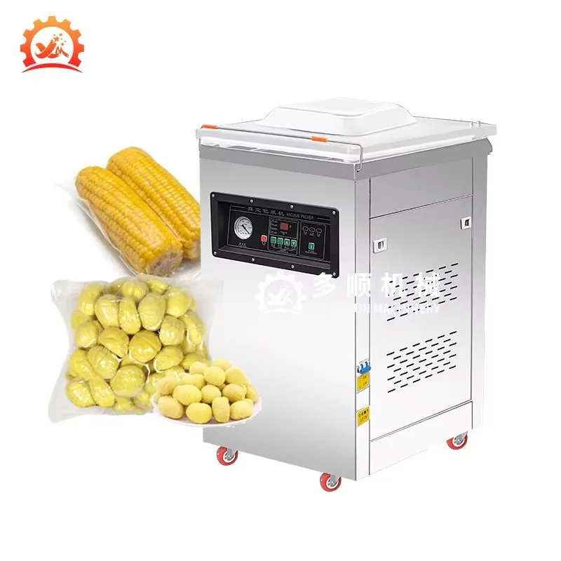 

DZ-400-2D Индивидуальная камера для малого бизнеса, универсальная вакуумная упаковка для одежды, вакуумная упаковочная машина для мяса