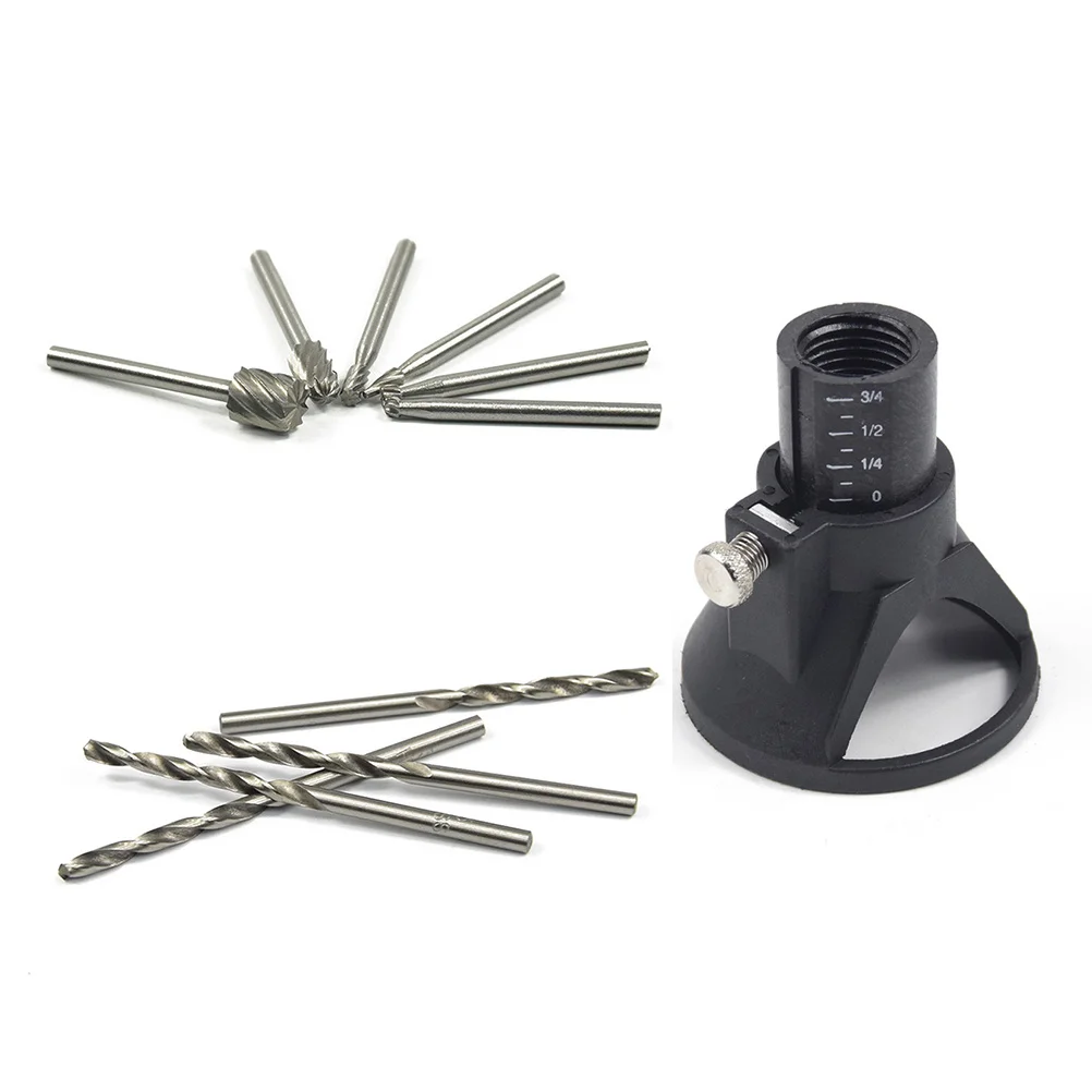 

11Pcs Electric Grinding Milling Cutters Set with Carbide Precision Carving Locator for High-Speed Rotary Tools Wood Milling