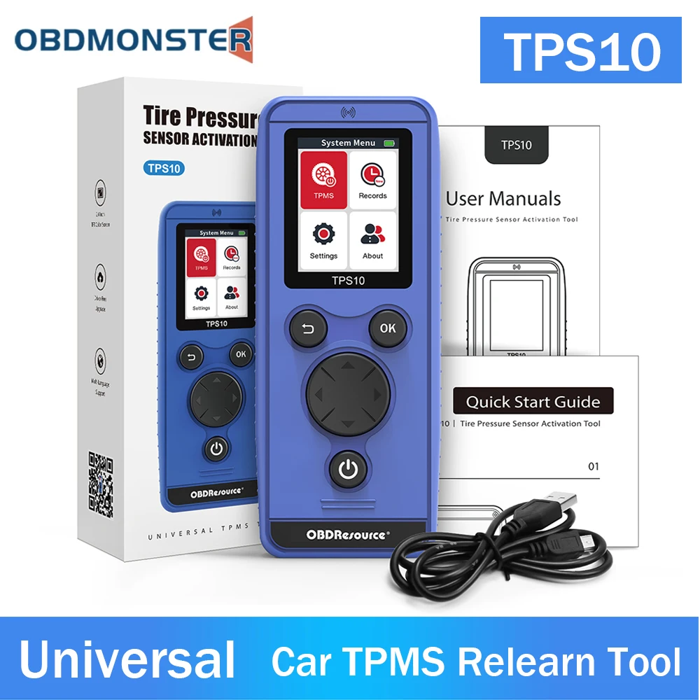 

OBDResource Universal TPMS Reset Tool TPS10 Auto Tire Pressure Monitoring System For Audi BMW Ford Jeep Mitsubishi Toyota Fiat