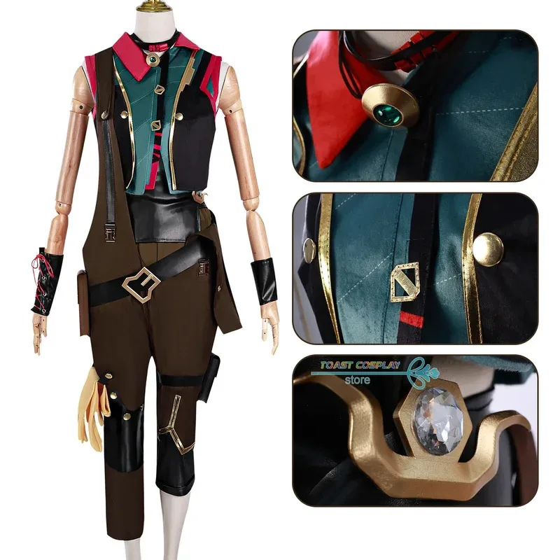 ジンクスコスプレ衣装笑ウォリックコスプレ制服ハロウィンパーティーロールプレイスーツ