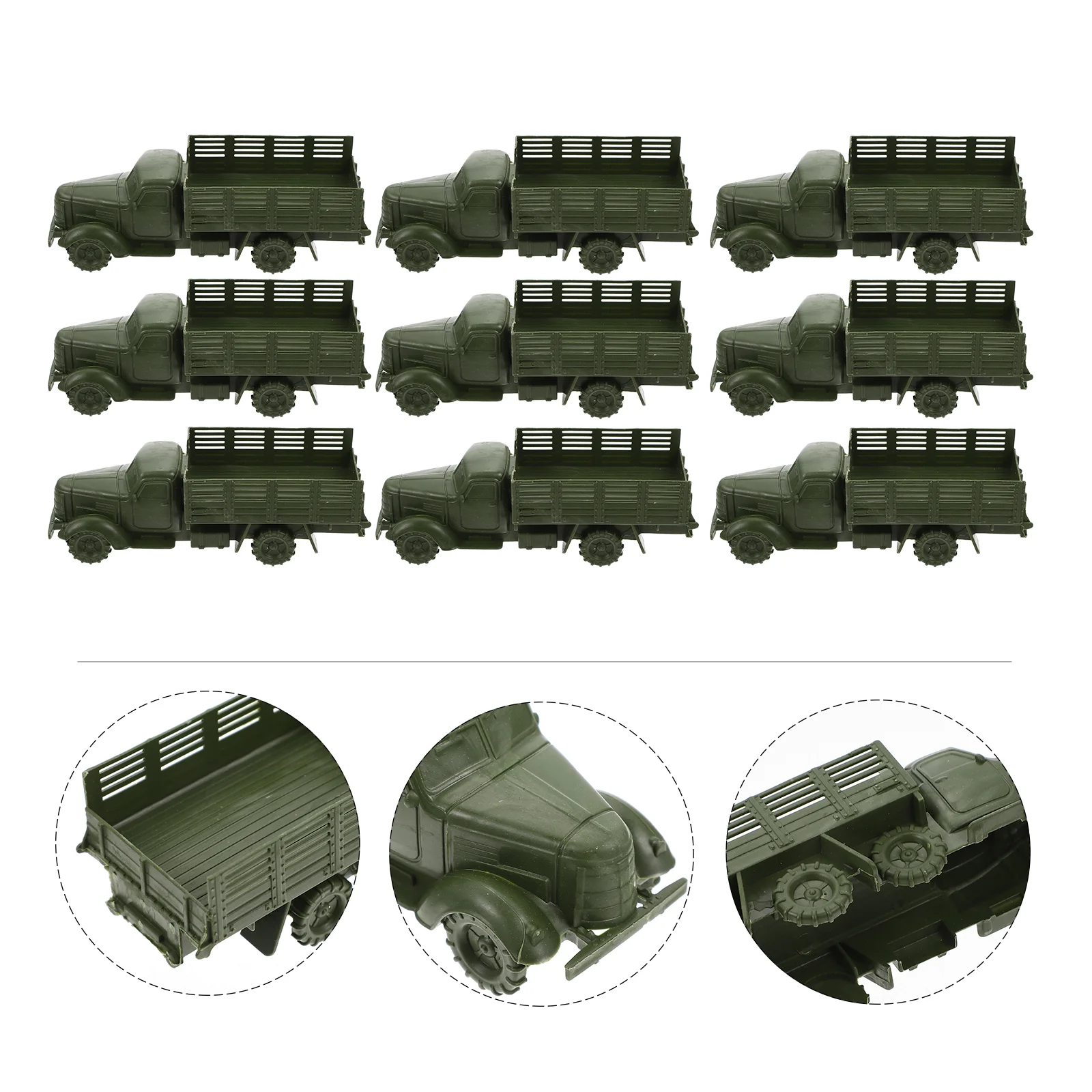 10 Pcs Truck Model Educational Toy Plastic Vehicle Car Models Kids Cars Toys Childrens