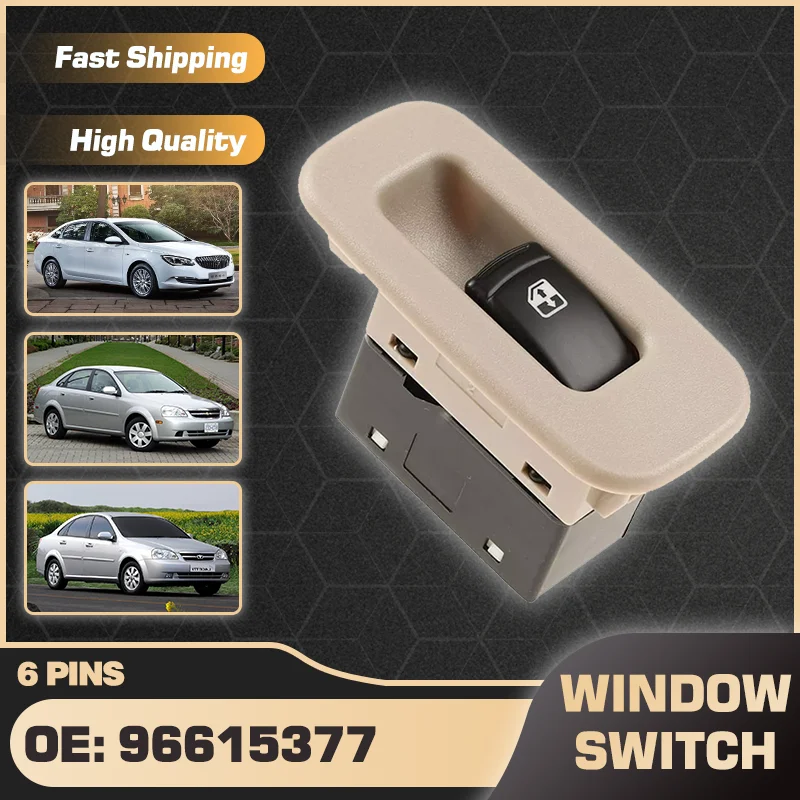 

96615377 6 Pins Car Electric Power Window Switch Lifter Console Button For Chevrolet Lacetti Chevy Optra Buick Excelle 2008-2017