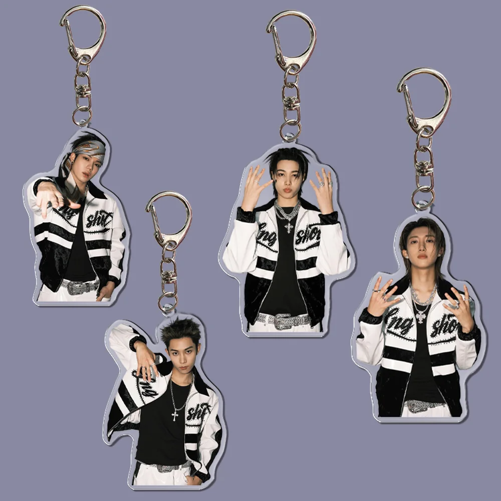Nuevo Llavero Acrílico con Foto Conceptual del Grupo Coreano LNGSHOT, Impresión de Doble Cara de Alta Calidad, Regalos de Ohyul, Ryul, Woojin y Louis