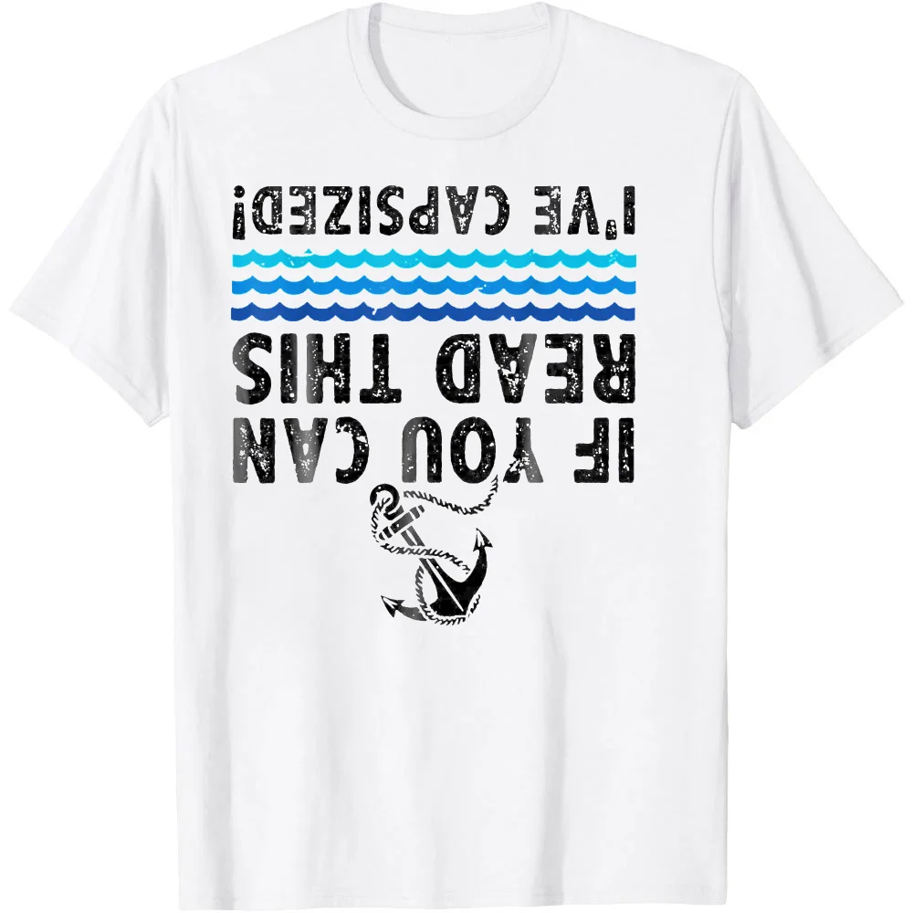Funny Novelty Sailing Boat T-Shirt for Men - 