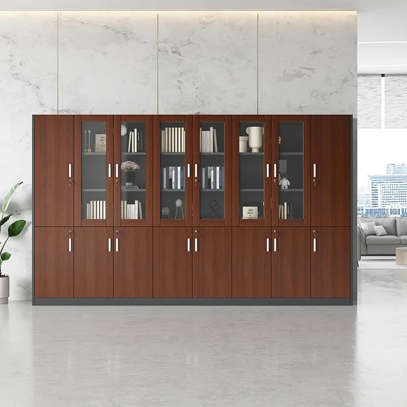 خزانة ملفات مكتب بوس ممتازة، خزانة كتب، خزانة خلفية، خزانة ملفات بيانات خشبية، خزانة عرض الملفات #5