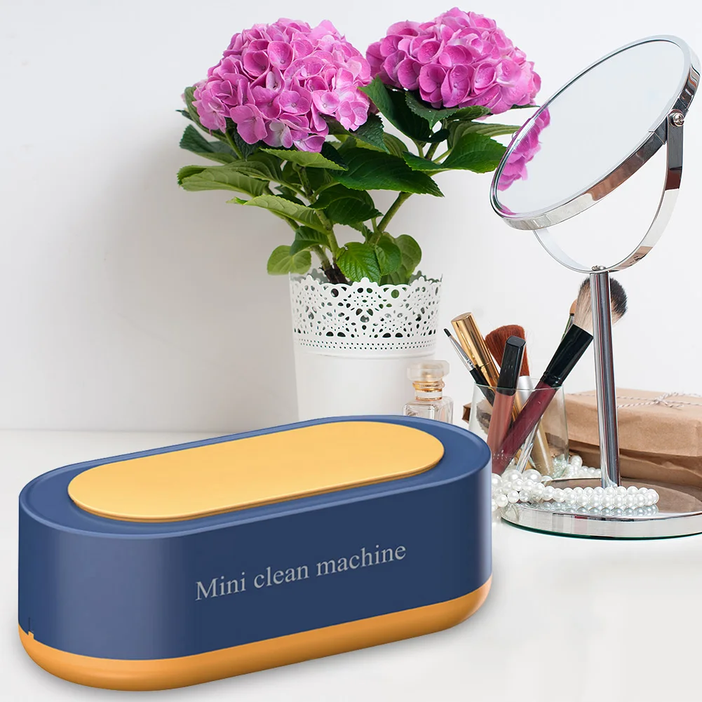 Macchina per la pulizia ad ultrasuoni detergente per anelli portatile per la casa occhiali per gioielli intelligenti per la casa guarda accessori per il lavaggio ad alta frequenza