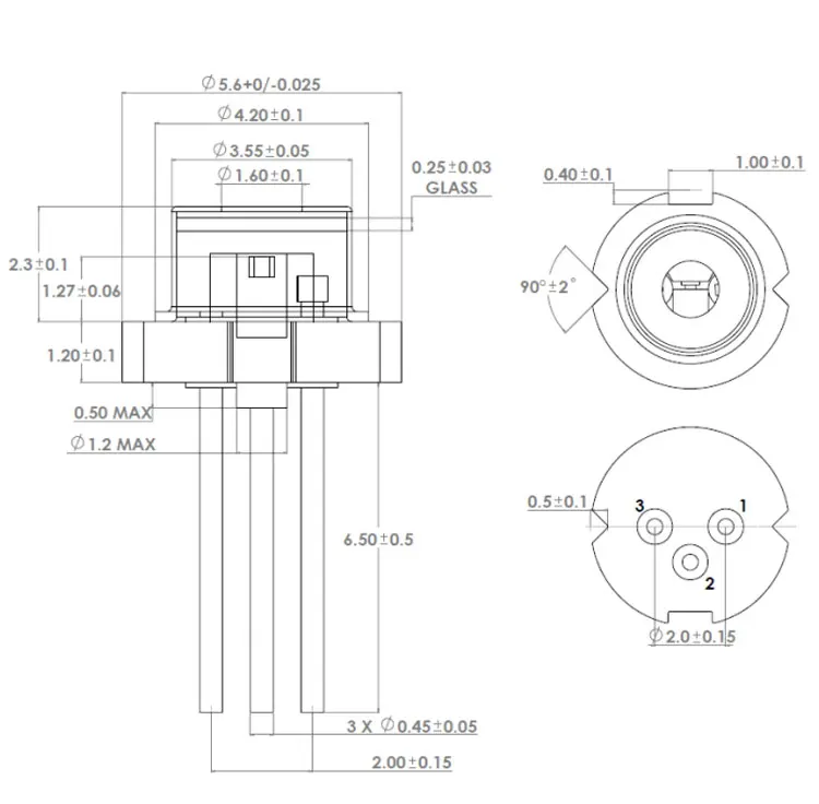 Diseño de electrónica LED DIY con diodo láser de 850 nm IR 5 mW D5.6 mm