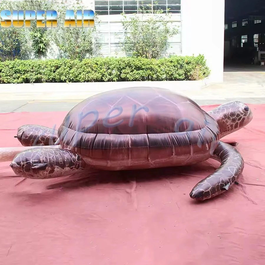 Modèle de tortue gonflable suspendu d'animal océan gonflable mignon de vente chaude pour la décoration d'entreprise