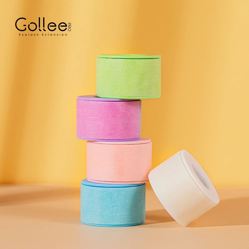 

Gollee 3.6M Blue Pink Silicone Micropore Paper Lash Tape for Sensitive Skin Gel Beauty Tape Eyelash Extension Lash Tape