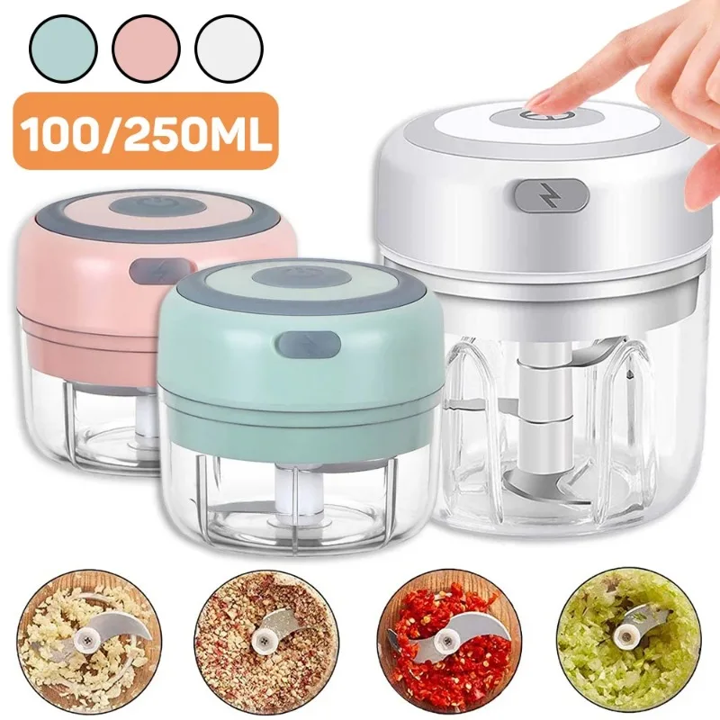 

Electric USB Portable Kitchen Food Chopper Mini Garlic Masher Crusher Meat Grinder Vegetable Chopper For Kitchen Gadgets