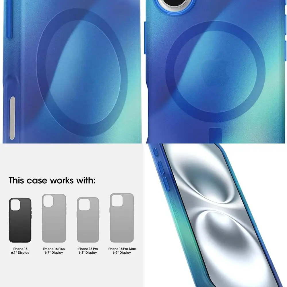 

iPhone 16 Figura Series Case - Northern Lights Blue