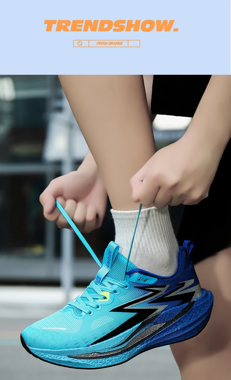 Unisex Carbon-Laufschuhe, atmungsaktiv, stabil und leicht, Marathon-Sportschuhe für Herren und Damen, dämpfend und rutschfest – Detail 10