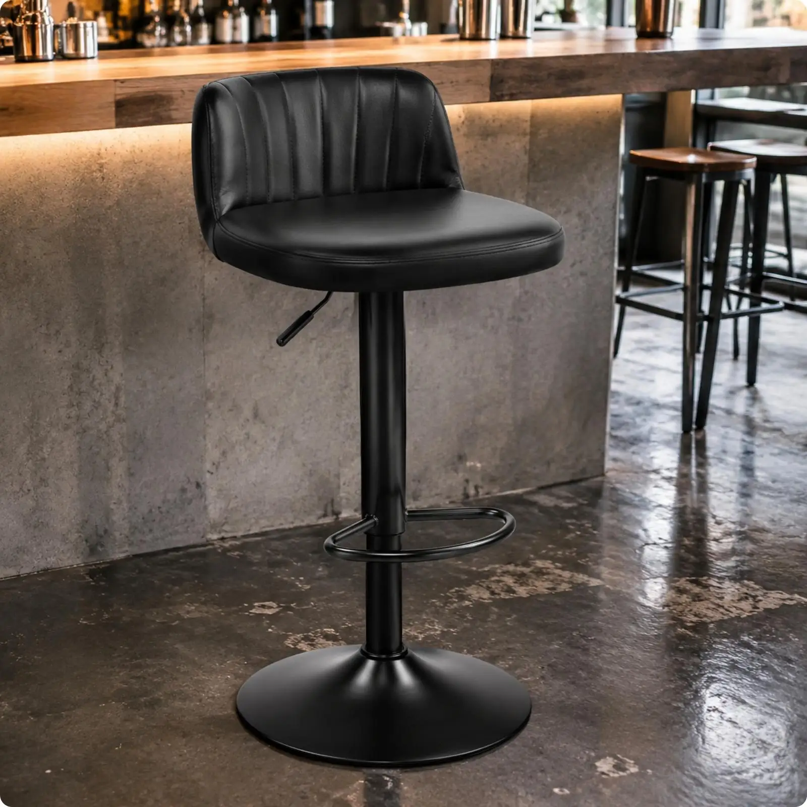 Curved-Shaped Bar Stool Base Plate Practical Replacement Bar Stool Base Plate for Contemporary Seating Projects